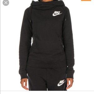 Nike black turtleneck hoodie - size small